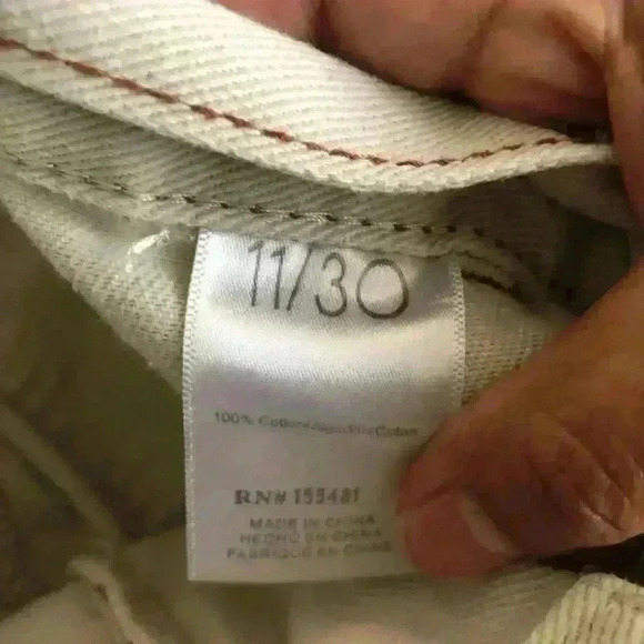 Simple Society Beige Cream Jeans 11/30 - Picture 9 of 10